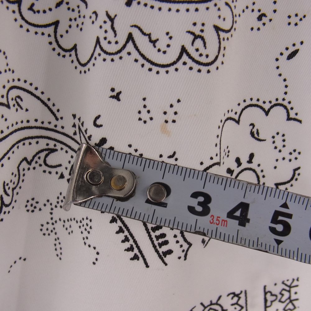 Supreme シュプリーム 20SS Paisley Grid Shirt ペイズリー 長袖 シャツ ホワイト系 S【中古】