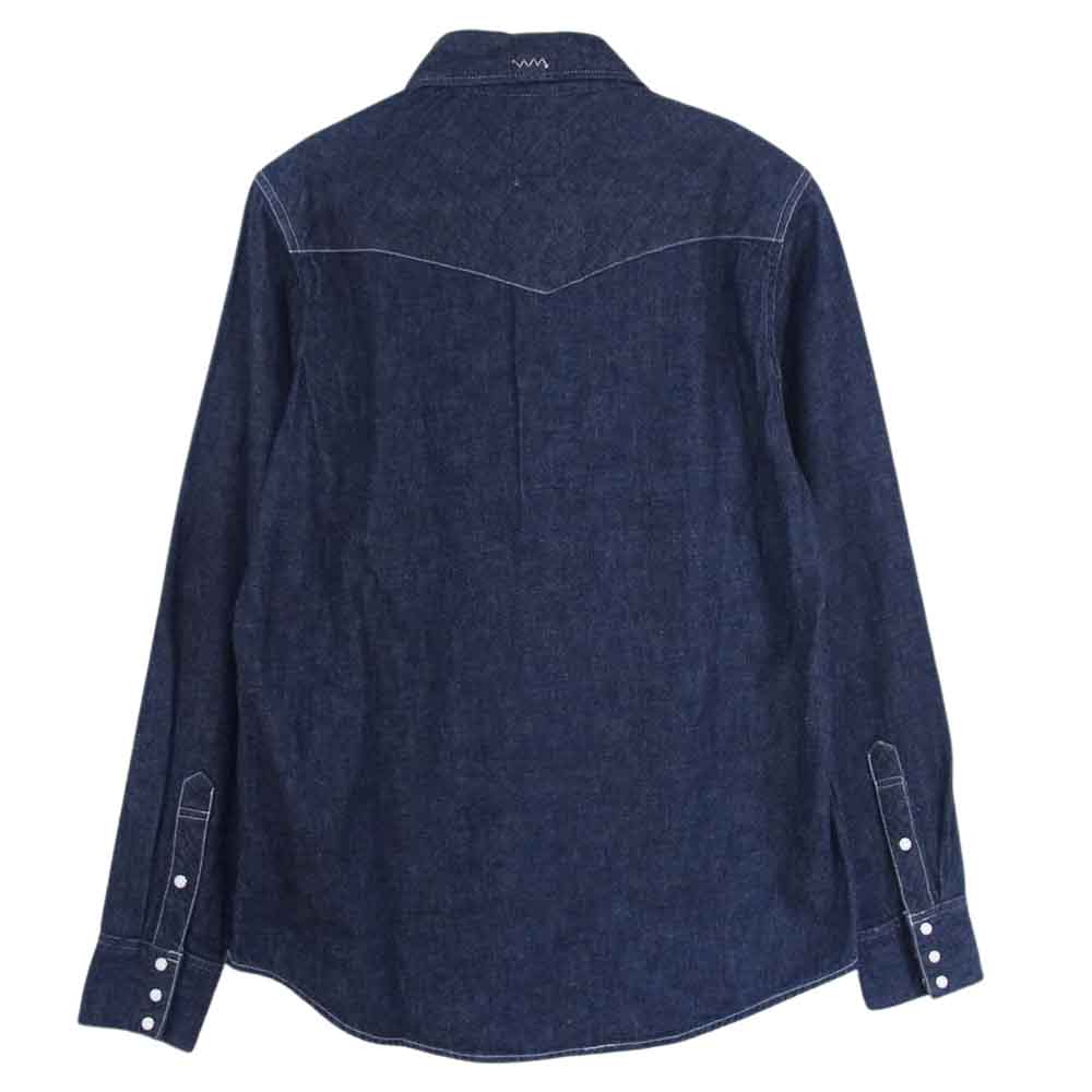 VISVIM ビズビム 18SS 0118105007001 Social Sculpture Shirt One Wash デニム 長袖 シャツ インディゴブルー系 1【中古】