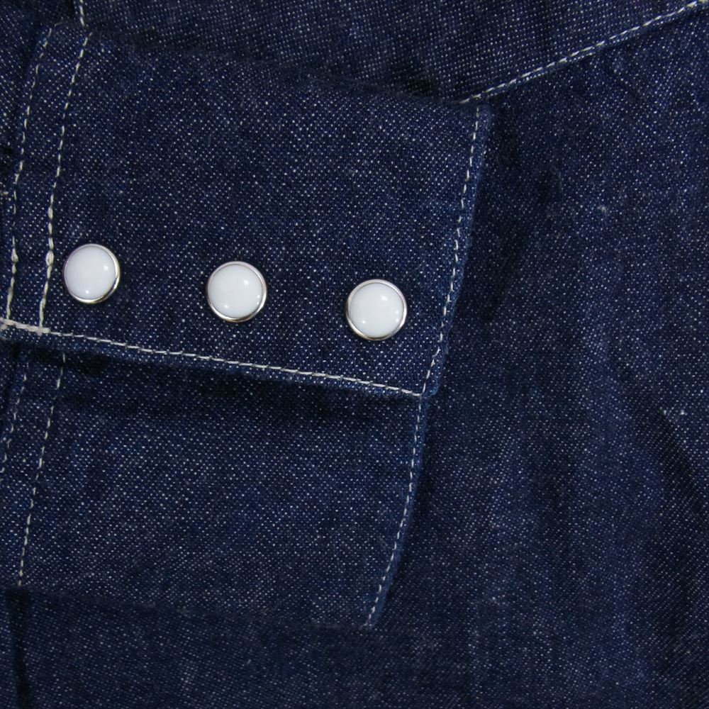 VISVIM ビズビム 18SS 0118105007001 Social Sculpture Shirt One Wash デニム 長袖 シャツ インディゴブルー系 1【中古】