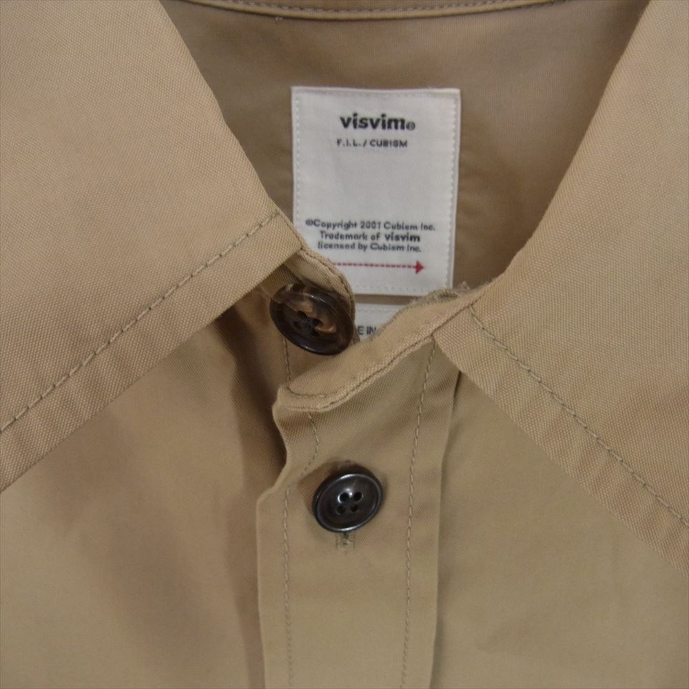 VISVIM ビズビム 19AW 0119205011022 USM ALBACORE SHIRT L/S コットン 星条旗 長袖 シャツ カーキ系 1【中古】