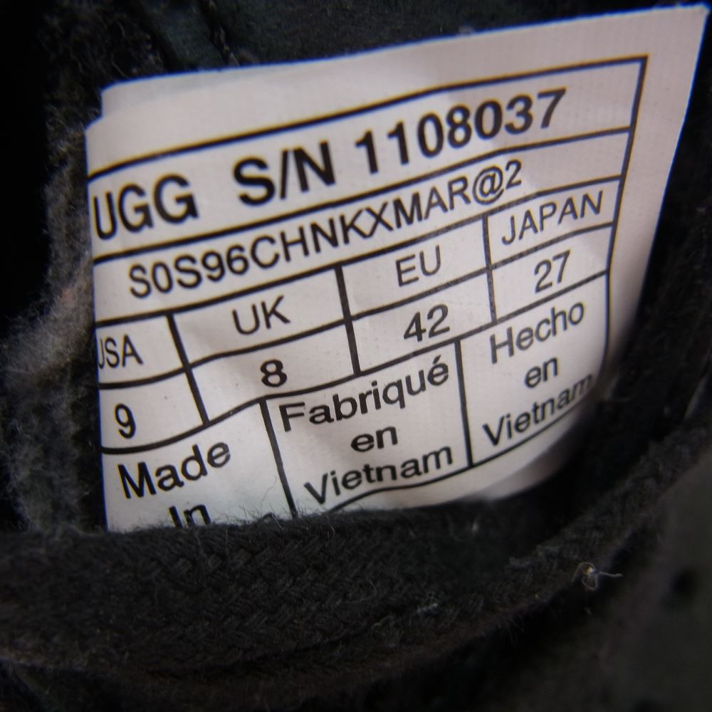 UGG アグ 1108037 CA805 Mesh メッシュ スニーカー ブラック系 US9【中古】