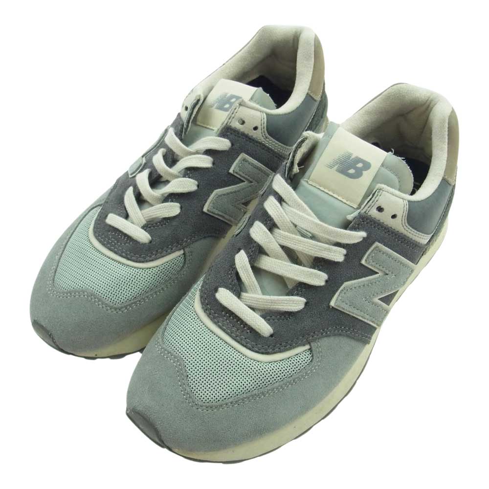 NEW BALANCE ニューバランス U574LGG2 スエード スニーカー グレー系 US9【中古】