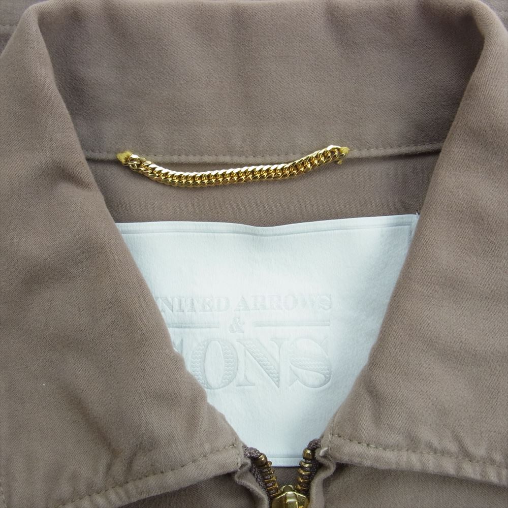UNITED ARROWS ユナイテッドアローズ ＆ SONS アンド サンズ FATIGUE ZIP JACKET  ライトブラウン系 M【中古】