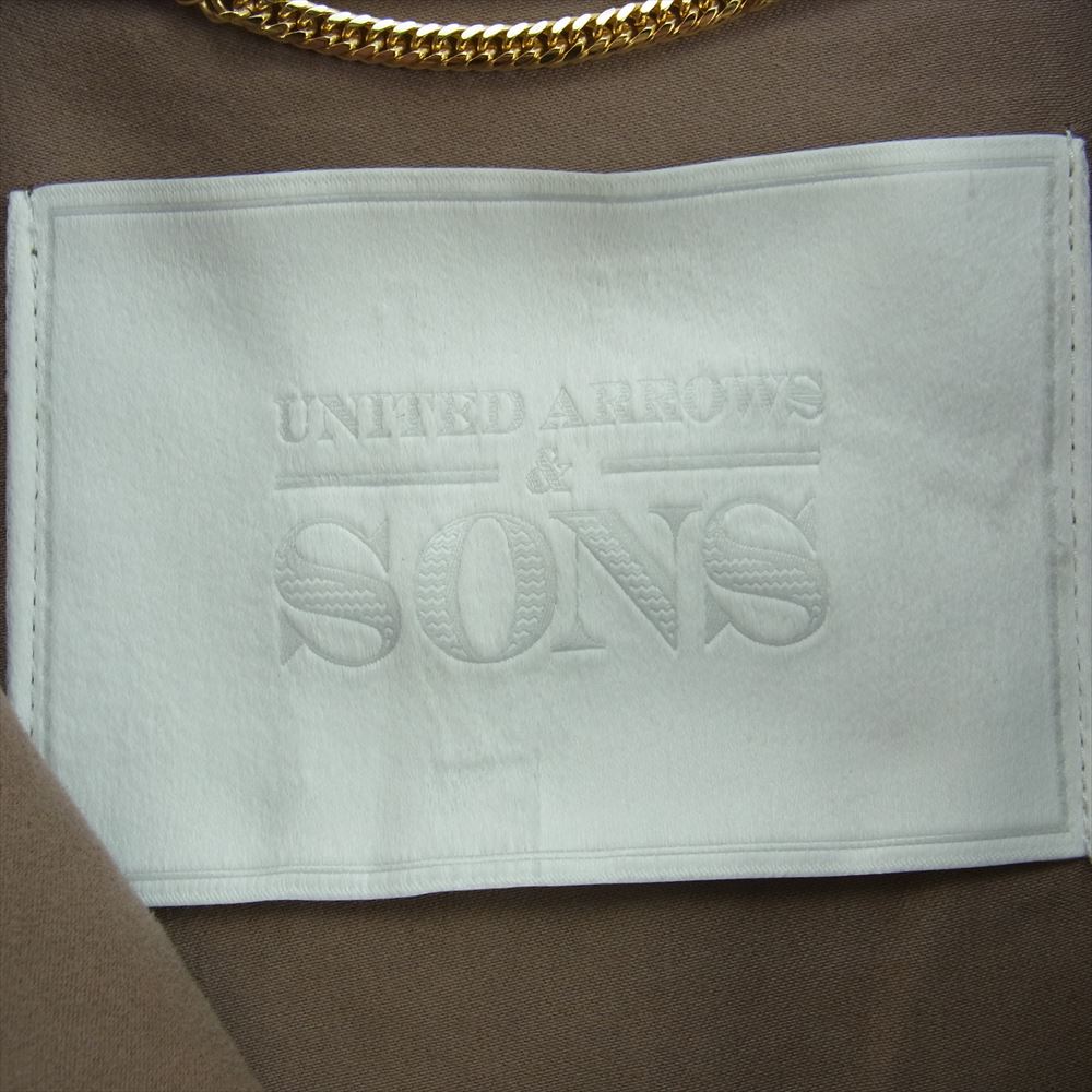 UNITED ARROWS ユナイテッドアローズ ＆ SONS アンド サンズ FATIGUE ZIP JACKET  ライトブラウン系 M【中古】