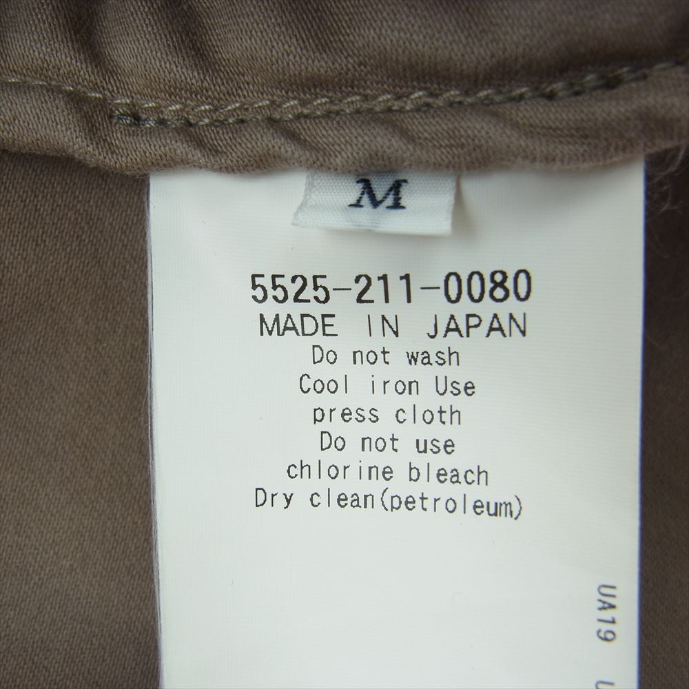 UNITED ARROWS ユナイテッドアローズ ＆ SONS アンド サンズ FATIGUE ZIP JACKET  ライトブラウン系 M【中古】
