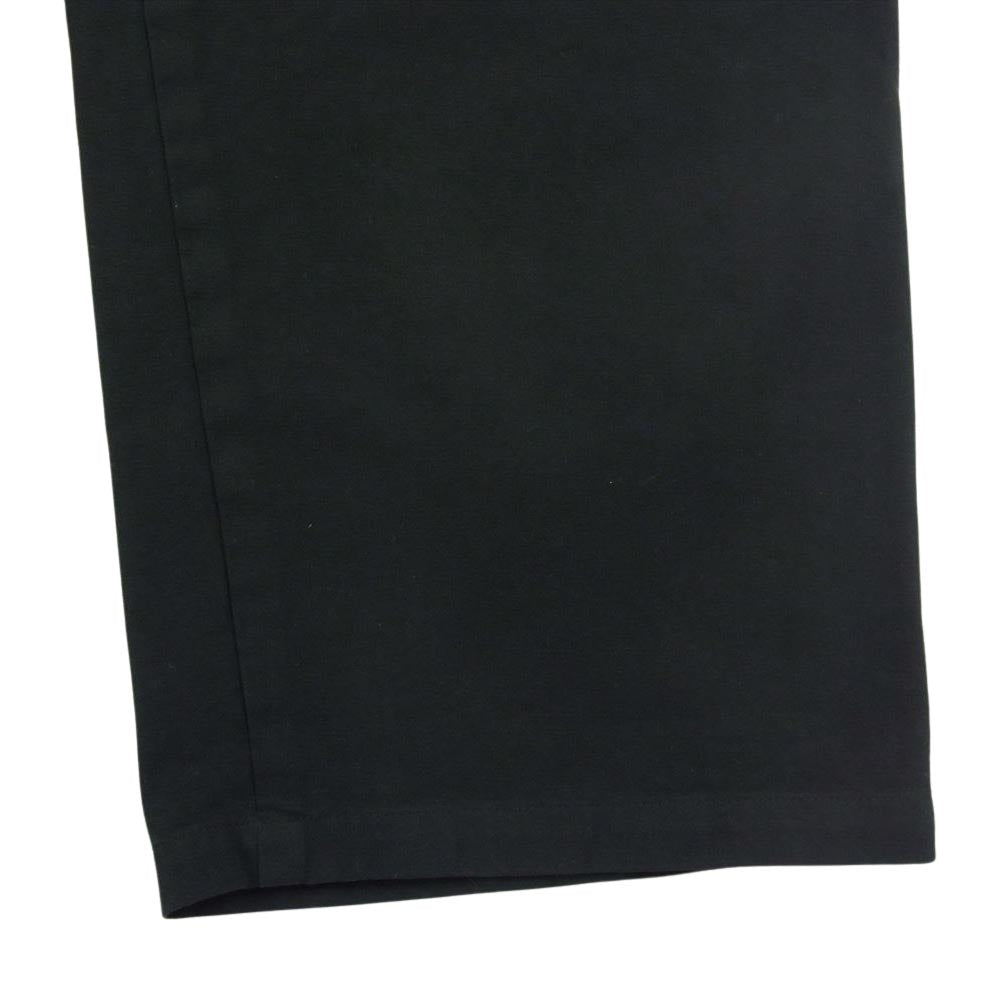 COMOLI コモリ Y03-01005 製品染 コットンツイル ドロー ストリング パンツ ブラック系 2【新古品】【未使用】【中古】