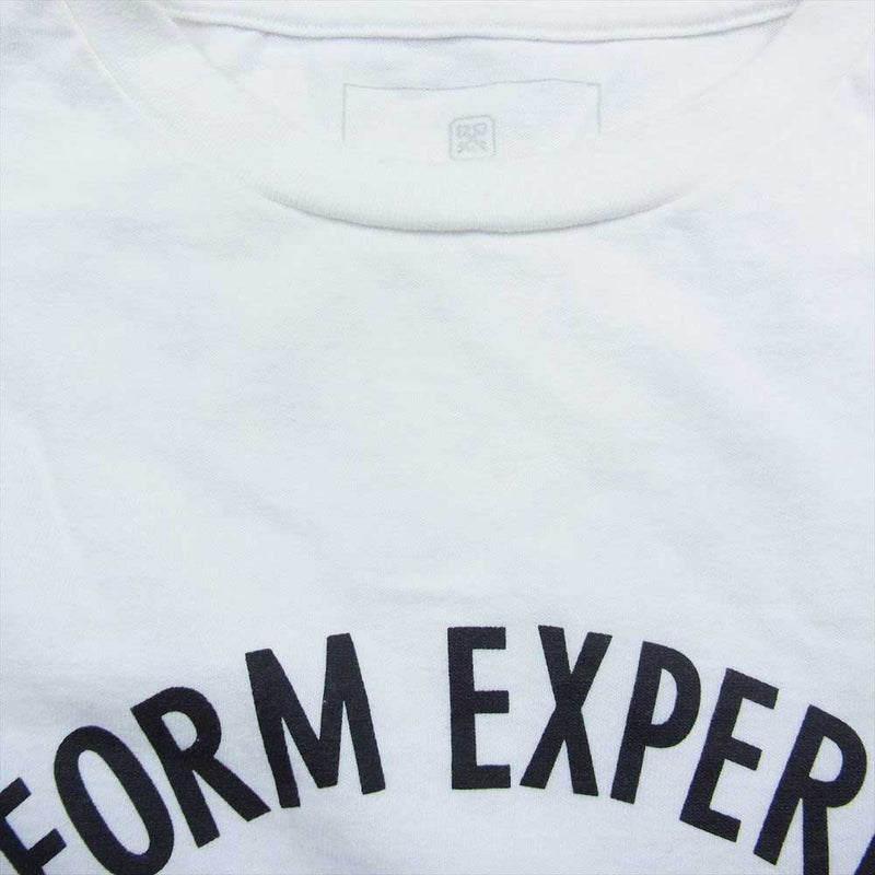 uniform experiment ユニフォームエクスペリメント UE-189062 REVERSIBLE TEE プリント 長袖Tシャツ ホワイト系 2【中古】