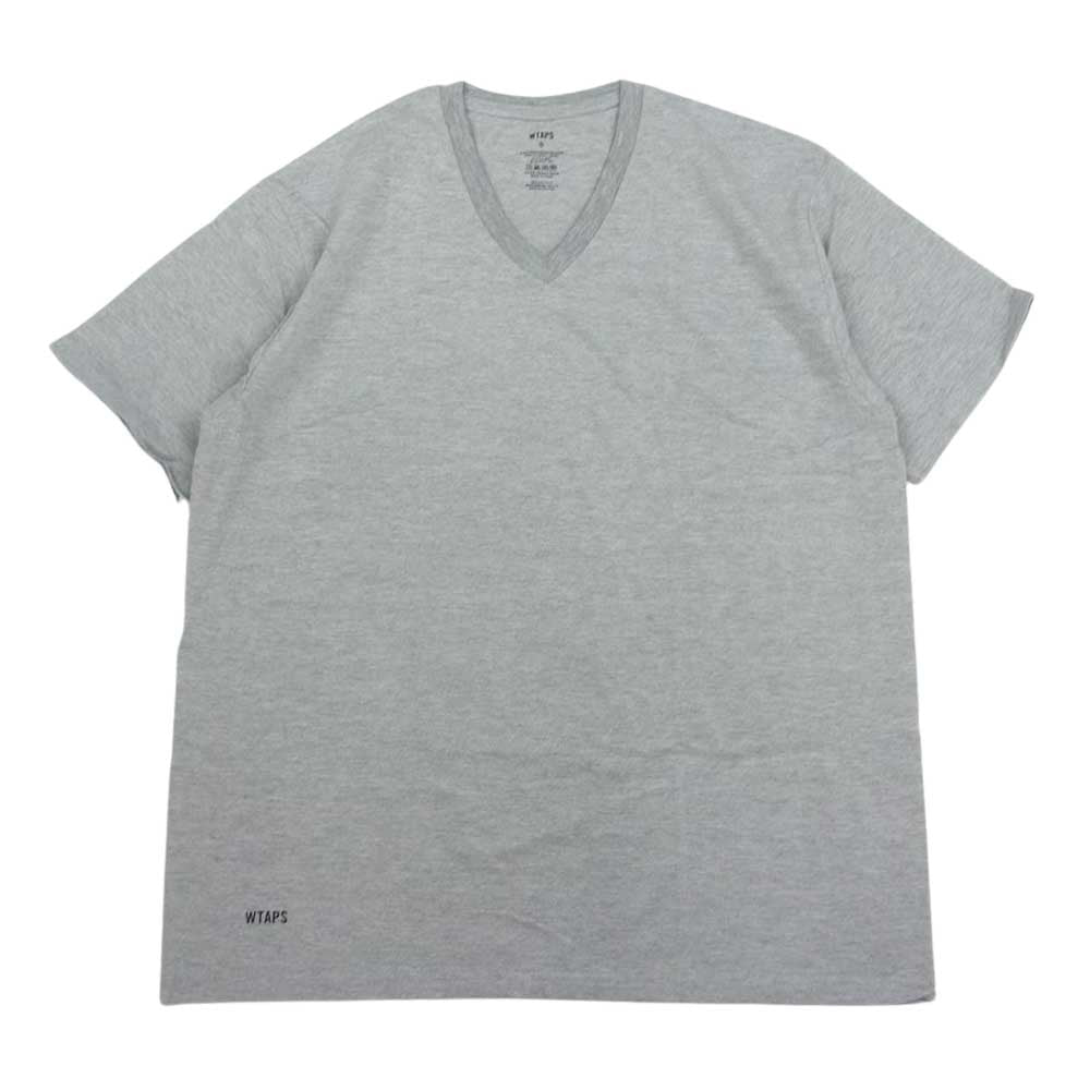 WTAPS ダブルタップス 161MYDT-UWM09 SKIVVIES TEE ３ PIECE V NECK T-SHIRTS パック Tシャツ Vネック グレー Sサイズ グレー系 S【新古品】【未使用】【中古】