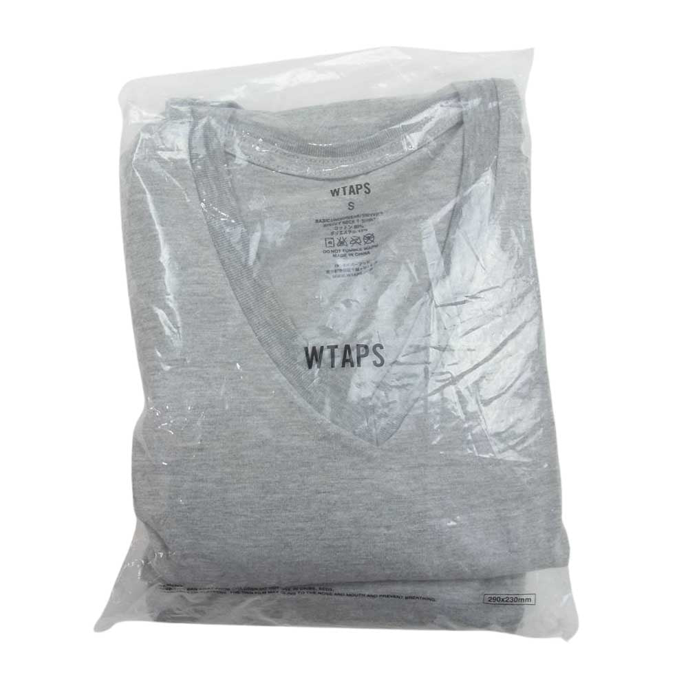 WTAPS ダブルタップス 161MYDT-UWM09 SKIVVIES TEE ３ PIECE V NECK T-SHIRTS パック Tシャツ Vネック グレー Sサイズ グレー系 S【新古品】【未使用】【中古】