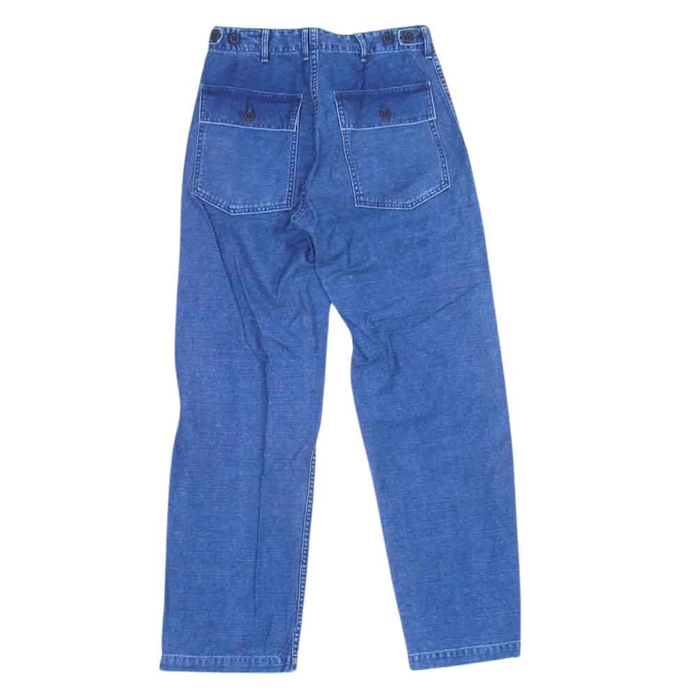 orSlow オアスロウ デニム ベイカー パンツ インディゴブルー系 XS