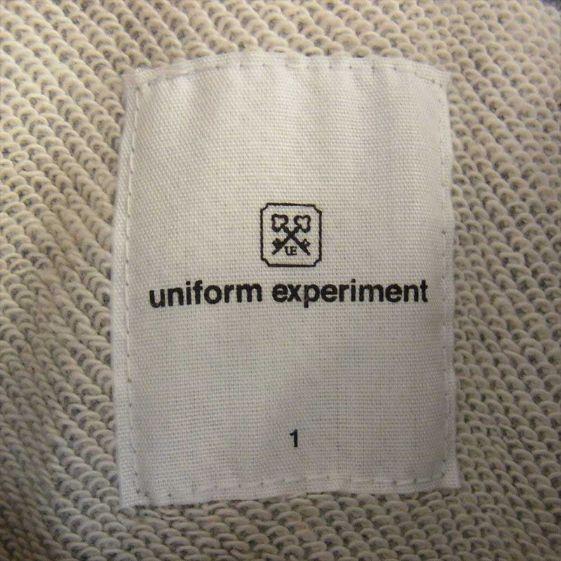 uniform experiment ユニフォームエクスペリメント STAR SWEAT HOODIE スター スウェット フーディ パーカー グレー系 1【美品】【中古】