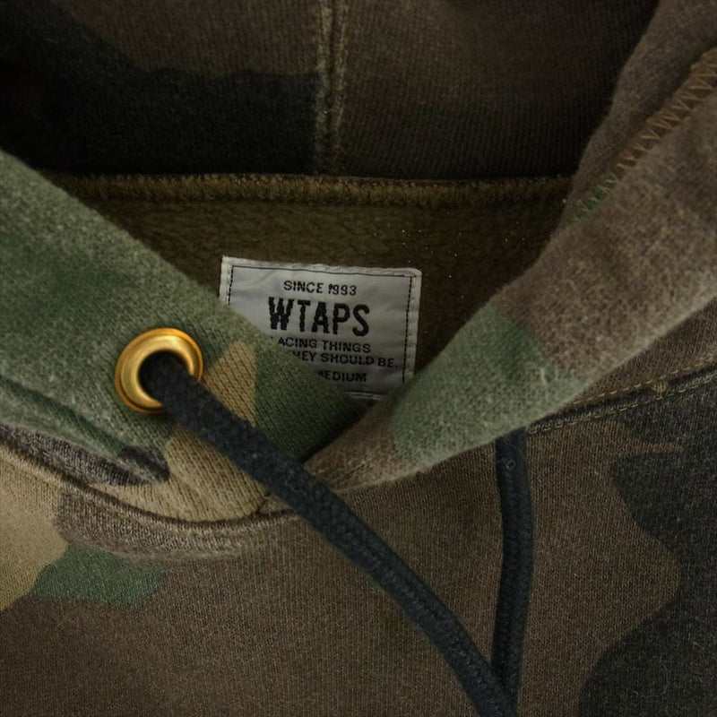 WTAPS ダブルタップス 15AW 152ATDT-CSM04S DESIGN HOODED 02 カモ フーディ プルオーバー パーカー マルチカラー系 M【中古】