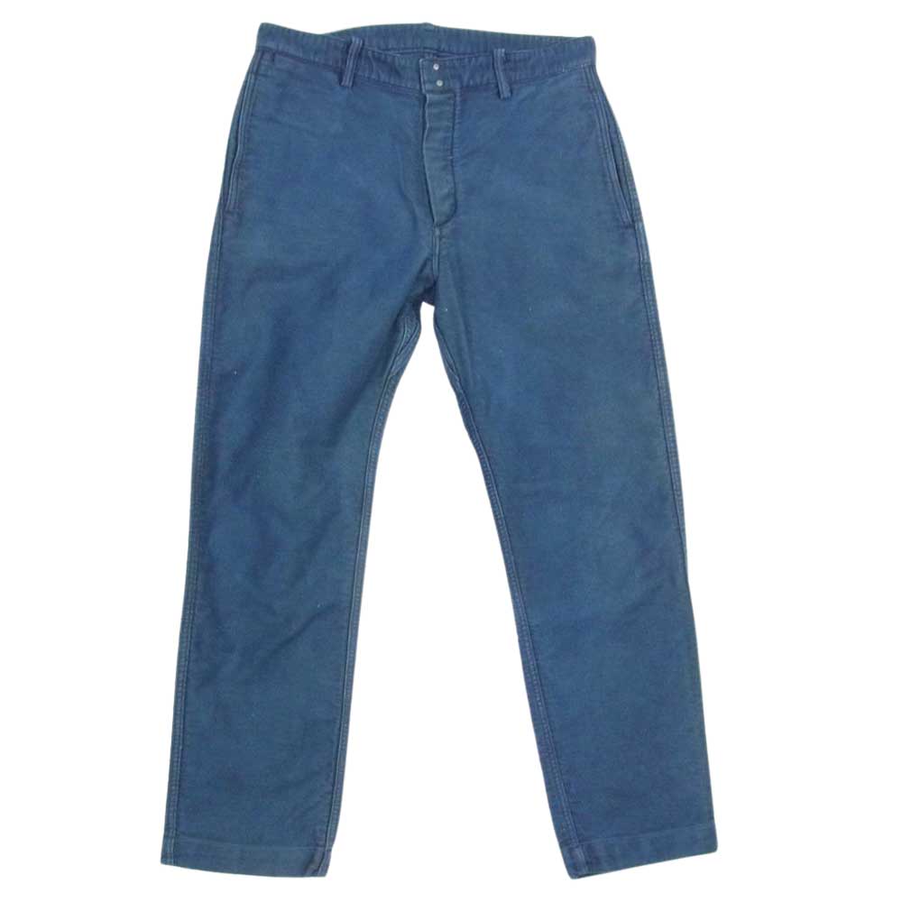 VISVIM ビズビム 0114205008013 PASTORALPANTS N.D モールスキン ボタンフライ パンツ ネイビー系 1【中古】
