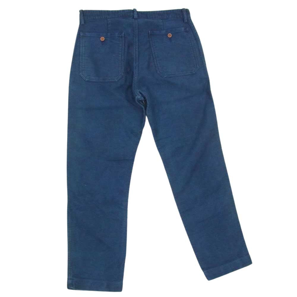 VISVIM ビズビム 0114205008013 PASTORALPANTS N.D モールスキン ボタンフライ パンツ ネイビー系 1【中古】