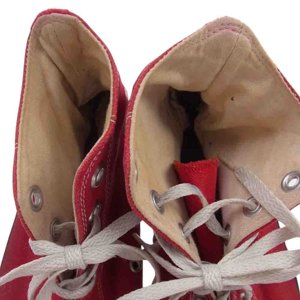 CONVERSE コンバース ヴィンテージ 70s 80s オールスター キャンバスハイ スニーカー レッド系 9.5【中古】