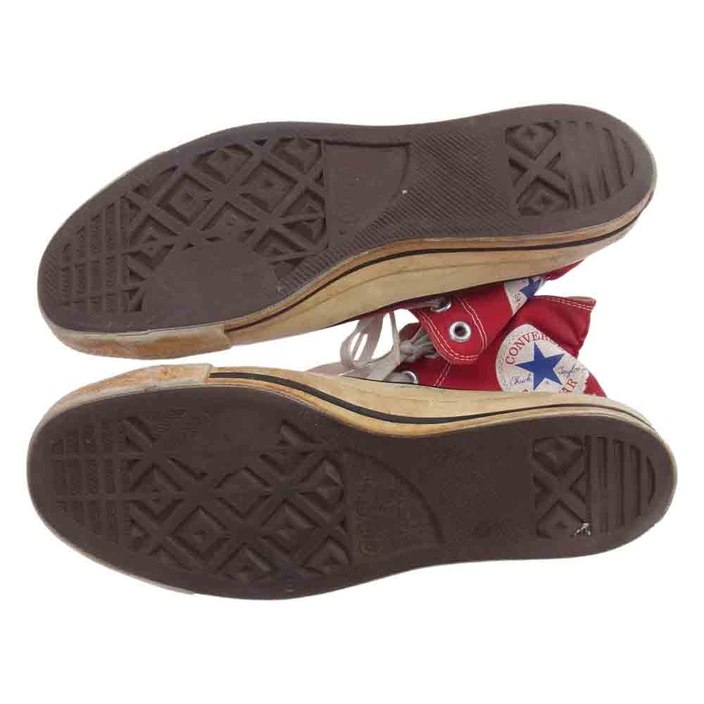 CONVERSE コンバース ヴィンテージ 70s 80s オールスター キャンバスハイ スニーカー レッド系 9.5【中古】
