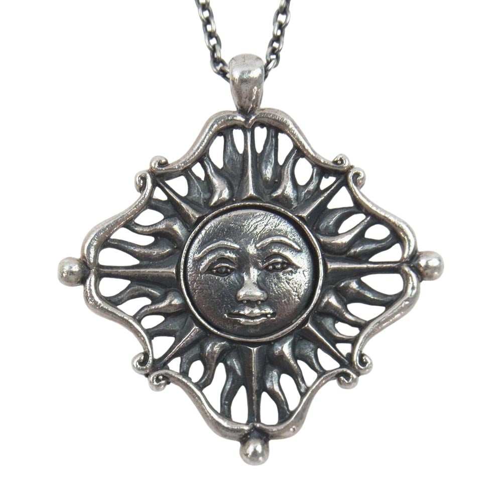 ハッピーソース The Sun and Moon Silver Pendant サン＆ムーン シルバー ペンダント ネックレス シルバー系【中古】
