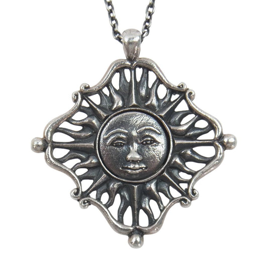 ハッピーソース The Sun and Moon Silver Pendant サン＆ムーン シルバー ペンダント ネックレス シルバー系【中古】