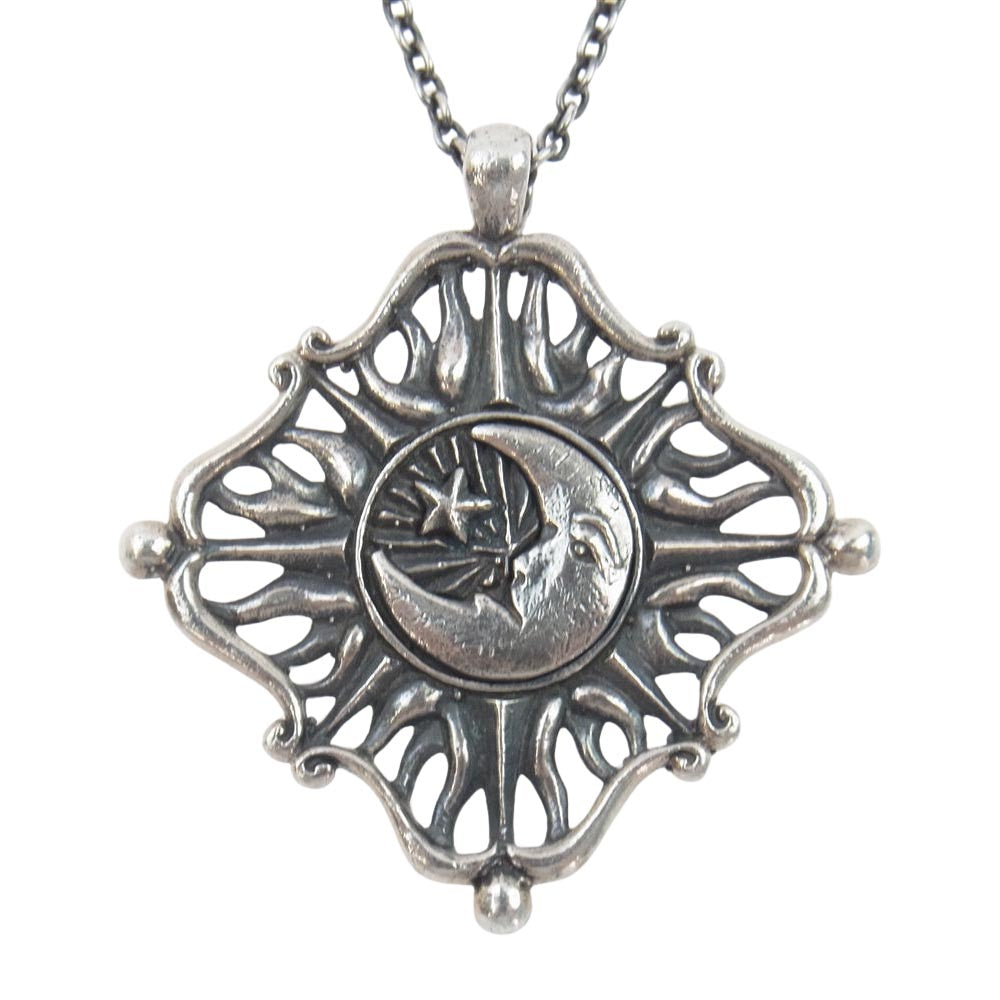 ハッピーソース The Sun and Moon Silver Pendant サン＆ムーン シルバー ペンダント ネックレス シルバー系【中古】