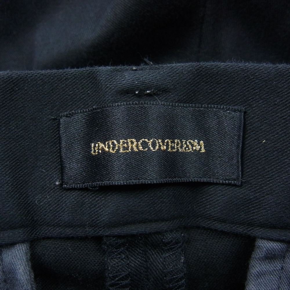 UNDERCOVER アンダーカバー 14SS M4506 切替 ストレッチ ダブル スラックス パンツ ブラック系 2【中古】