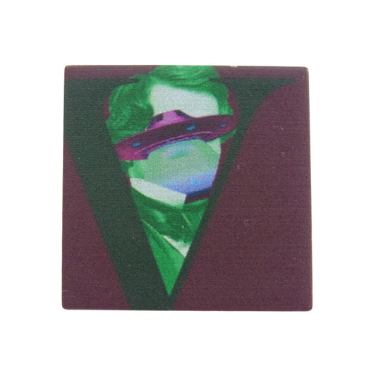 UNDERCOVER アンダーカバー × VALENTINO バレンティノ UFO グラフィック ピンバッジ マルチカラー系【中古】