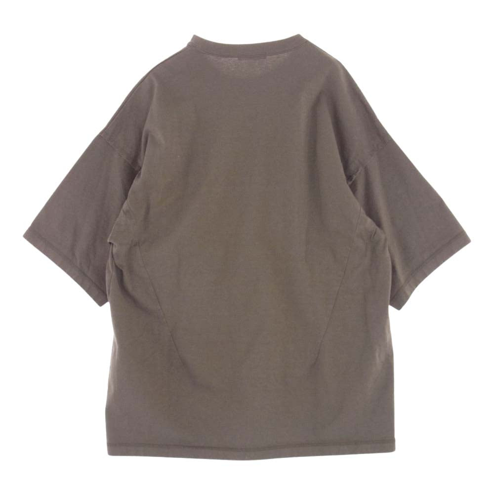 UNDERCOVER アンダーカバー 23AW UP2C4805-1 トライバル フラシ ポケット BIG TEE ビッグ オーバーサイズ Tシャツ カーキ系 2【中古】