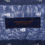 UNDERCOVER アンダーカバー UCQ4401-4 Cローン プルオーバー CAN総柄 長袖シャツ ブルー系 ホワイト系 2【中古】