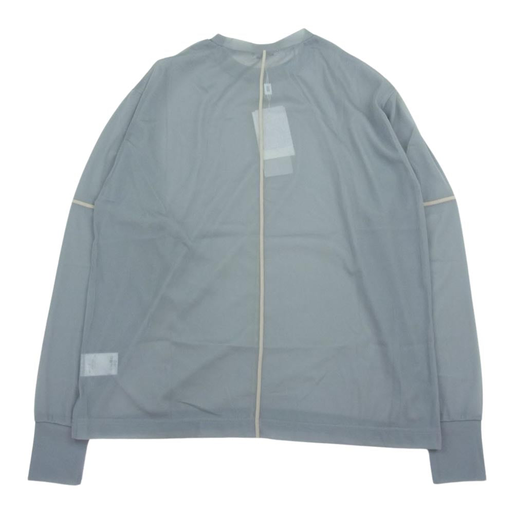 クラネ 21-070-913-0011 SOLID SLEEVE SHEER C/S ソリッドスリーブ シアー トップス 長袖 カットソー ブルー系 F【新古品】【未使用】【中古】