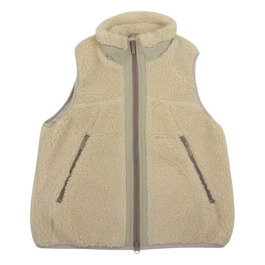 プラージュ 22AW WJVE1009PL 2022年モデル WOOLRICH ウールリッチ別注 NEW TERRA PILE FLEESE フリース ジップアップ ベスト オフホワイト系 US WS【中古】