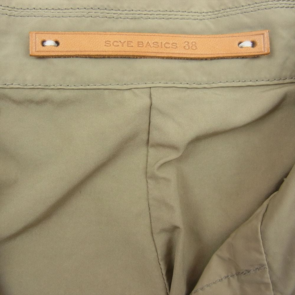 Scye サイ 5115-73535 Basics ベーシック 高密度タフタ 製品染め 合繊 ステンカラー コート ベージュ系 38【中古】