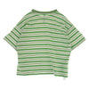 CHROME HEARTS クロムハーツ（原本無） 国内正規品 Y NOT Stripe Cross Tee クロスストライプ ヴァインダガー刺繍 半袖 Tシャツ ライトグリーン系 ホワイト系 M【極上美品】【中古】