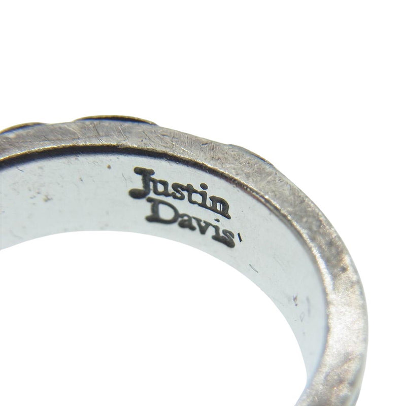 Justin Davis ジャスティンデイビス RJ636 NOAH RING 天使 エンジェル ハートリング シルバー系 9号【中古】