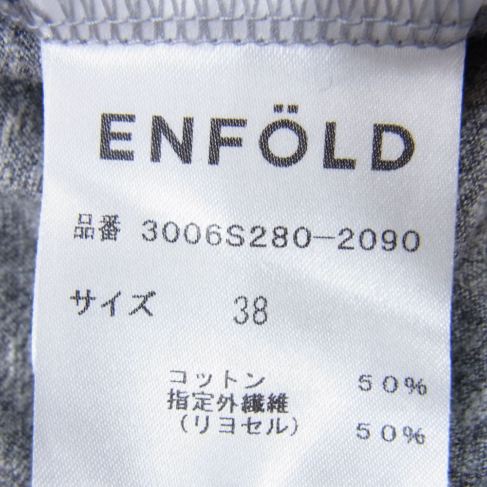 ENFOLD エンフォルド 3006S280-2090 ノースリーブ カットソー グレー系 38【中古】