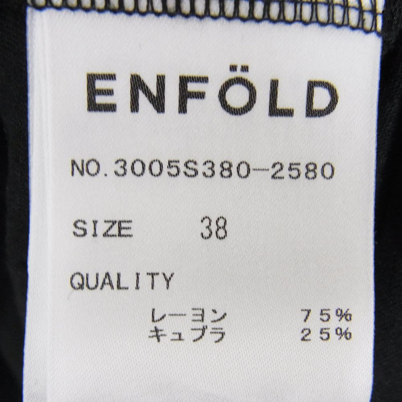 ENFOLD エンフォルド 3005S380-2580 ノースリーブ カットソー ブラック系 38【中古】