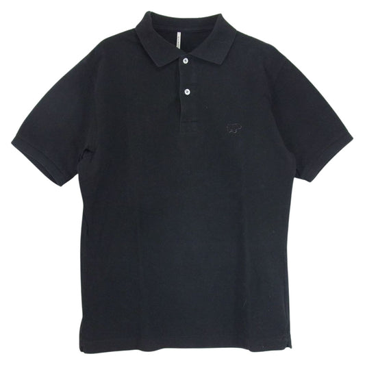 Scye サイ 5112-21350 BASICS ベーシックス 鹿の子 胸ワッペン 半袖 ポロ シャツ ブラック系 40【中古】