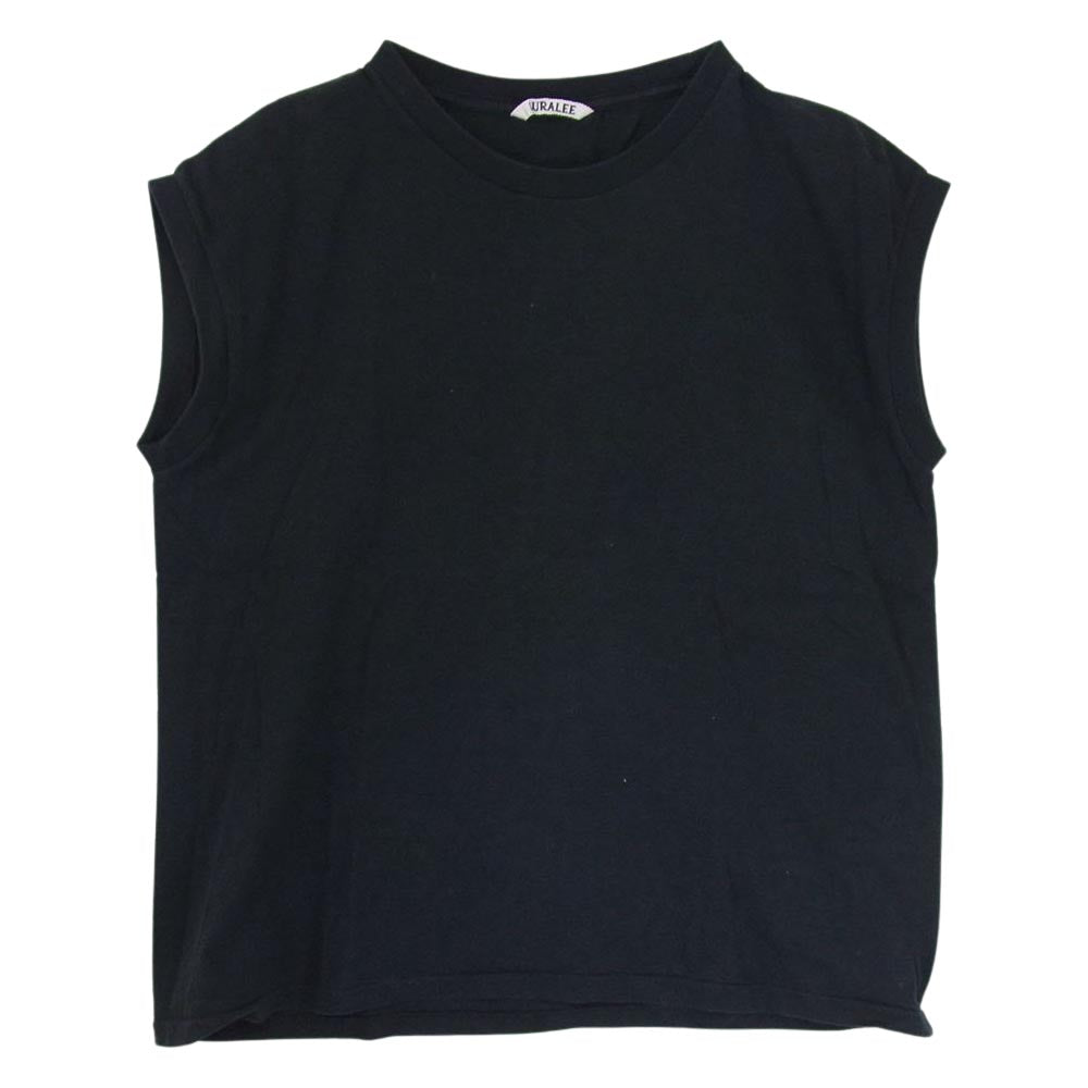 AURALEE オーラリー ノースリーブ タンクトップ ブラック系 O【中古】
