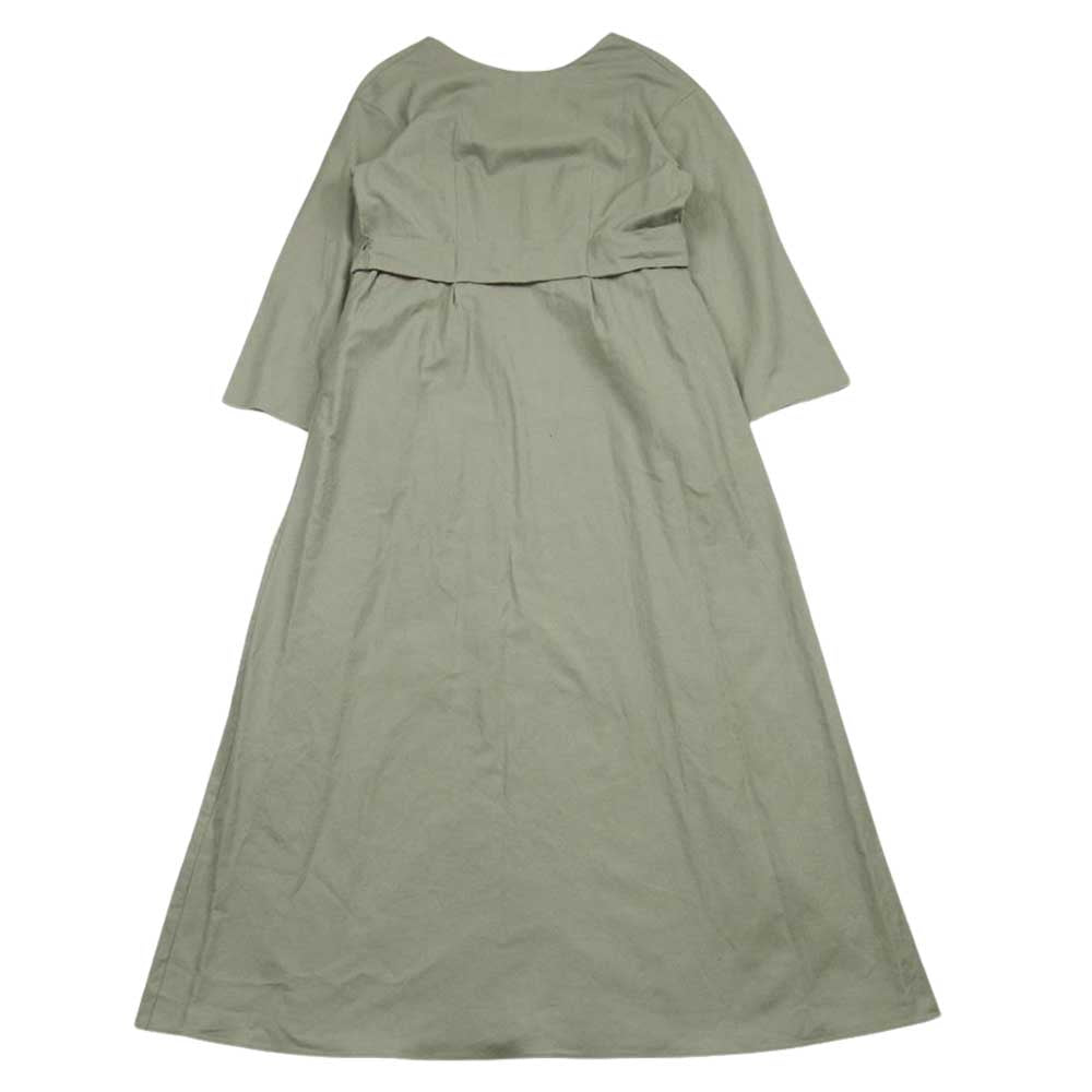 UNITED ARROWS ユナイテッドアローズ 8626-257-0062 6 ロク BEAUTY & YOUTH BELT ONE PIECE ベルト ワンピース ライトグレー系 36【極上美品】【中古】