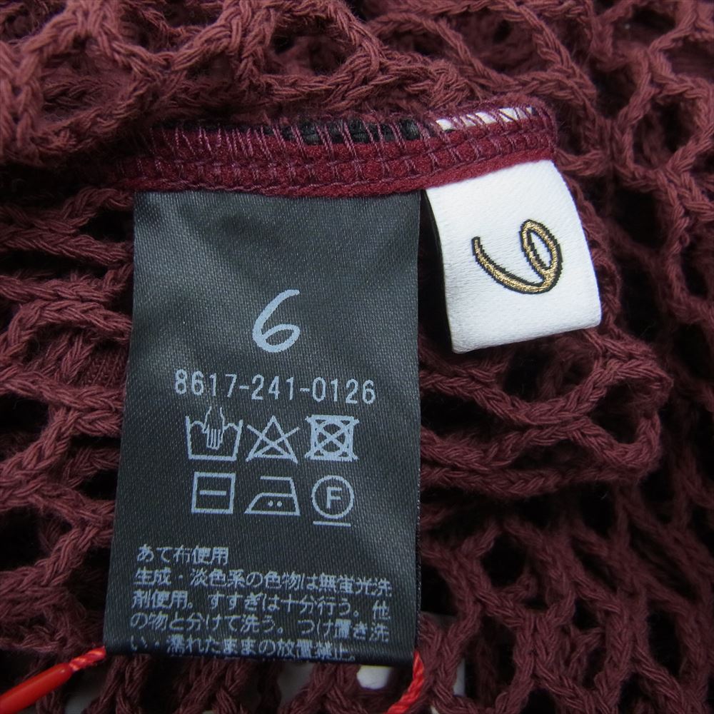 UNITED ARROWS ユナイテッドアローズ 8617-241-0126-3900 6 ロク BEAUTY & YOUTH BIG MESH TUNIC ビッグ メッシュ チュニック ワンピース ブラウン系【極上美品】【中古】