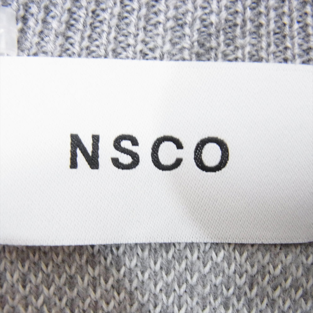 エヌエスシーオー NDW15W-LKT01 Thread crew Neck Sweater スレッド クルーネック セーター ニット グレー系 F【極上美品】【中古】