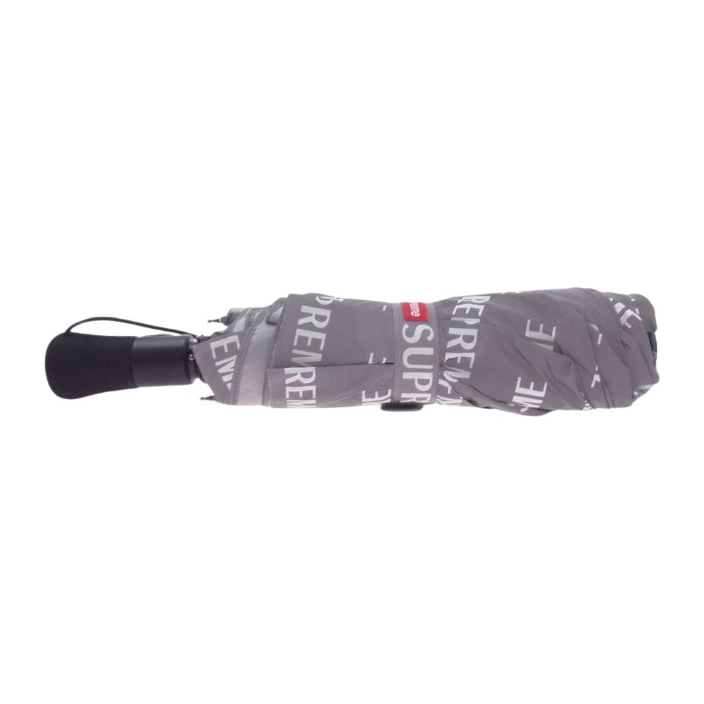 Supreme シュプリーム 16AW × ShedRain シェッドレイン Reflective Repeat Umbrella リフレクティブ リピート アンブレラ 折り畳み傘 ボックスロゴ  グレー系【中古】
