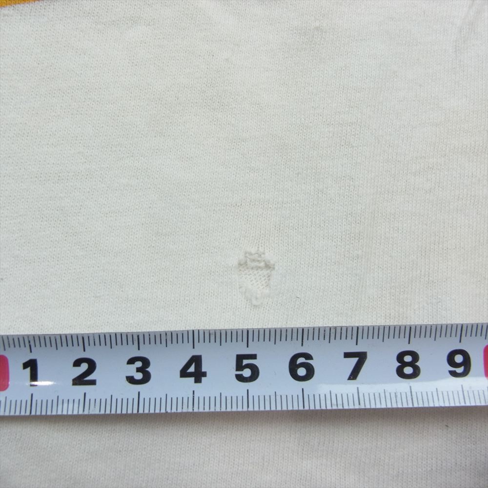 ヘインズ 80s vintage ヴィンテージ PUBLIC ENEMY パブリックエネミー プリント Tシャツ ホワイト系 M【中古】