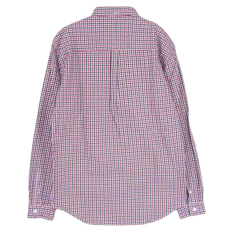 WTAPS ダブルタップス 10SS 101SPDT-SHM02 LOOP L/S SHIRTS チェック ボタンダウン シャツ  レッド系 ホワイト系 ネイビー系 M【中古】