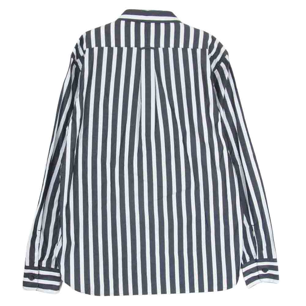 WTAPS ダブルタップス 15AW 151LTDT-SHM03 PLAIN LS STRIPE SHIRTS ストライプ シャツ ダークグレー系 ホワイト系 M【中古】