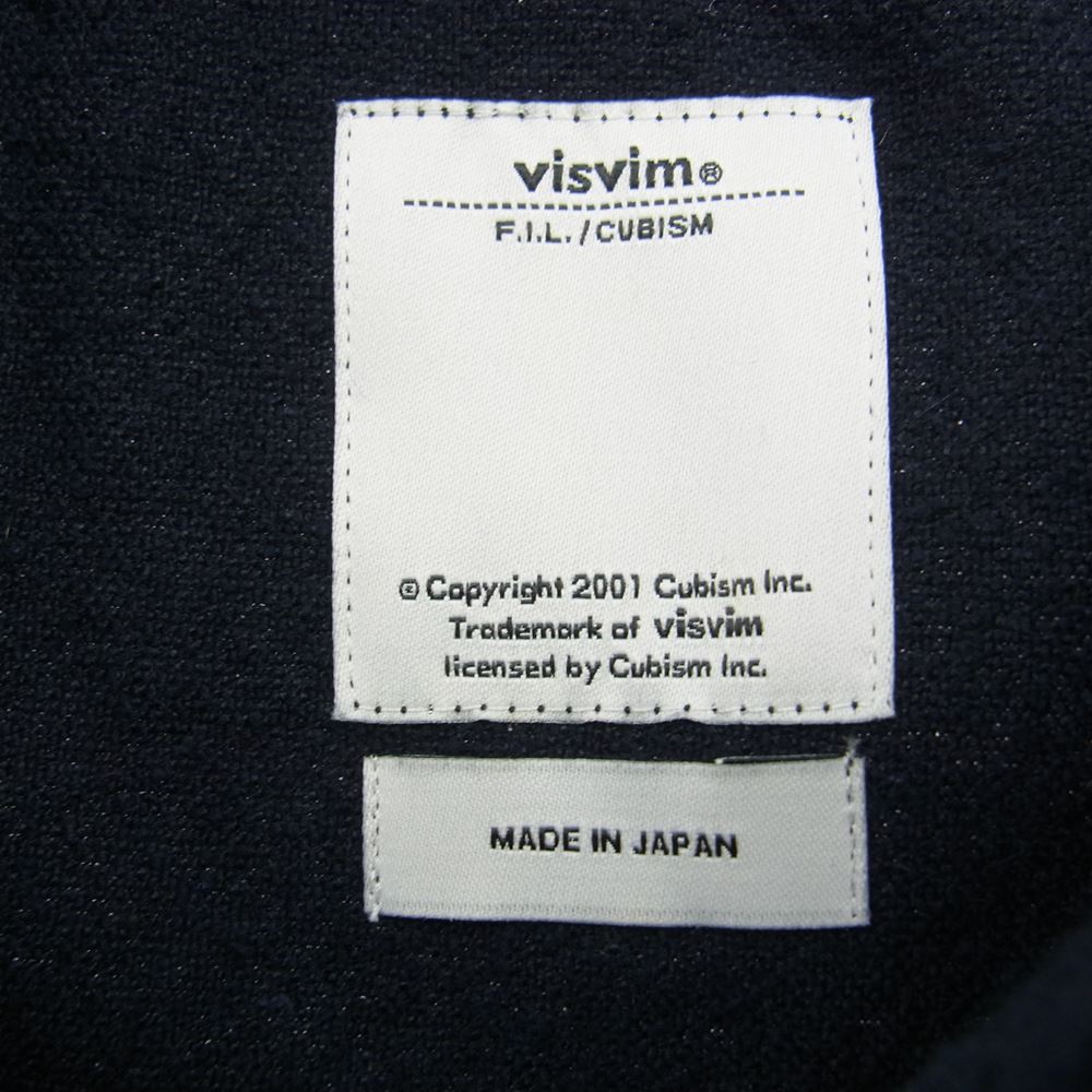 VISVIM ビズビム 16AW 116205011031 DUGOUT SHIRT ダグアウト ベースボール シルク混 長袖 シャツ ダークネイビー系 2【中古】