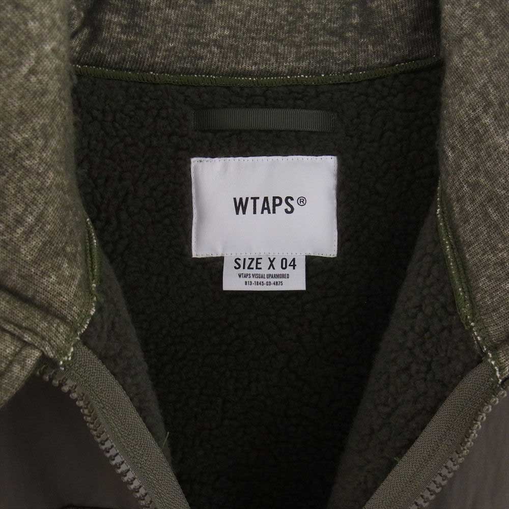 WTAPS ダブルタップス 22AW 222ATDT-JKM02 Jacket Poac. Boa Olive Drab ボア ジャケット グリーン系 4【美品】【中古】