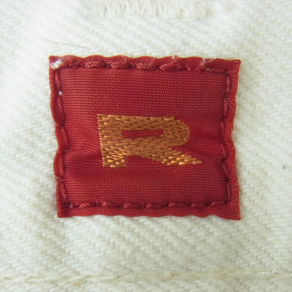 RESOLUTE リゾルト A710 ボタンフライ 5ポケット ストレート デニム ホワイト パンツ 日本製 ホワイト系 W28 L29【中古】