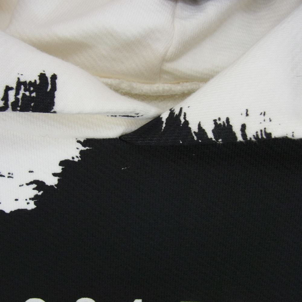MAISON MARGIELA メゾンマルジェラ 20AW S50GU0151 ペンキロゴ オーバー サイズ プルオーバー パーカー ホワイト系 44【極上美品】【中古】