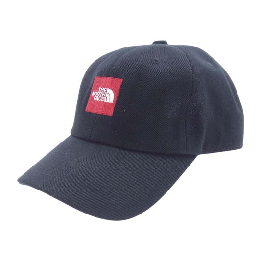 THE NORTH FACE ノースフェイス NN01919 SQUARE LOGO CAP スクエア ロゴ キャップ 帽子 ブラック系 FREE【中古】