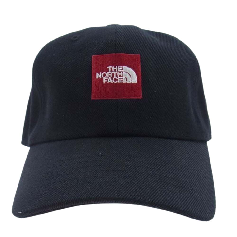 THE NORTH FACE ノースフェイス NN01919 SQUARE LOGO CAP スクエア ロゴ キャップ 帽子 ブラック系 FREE【中古】