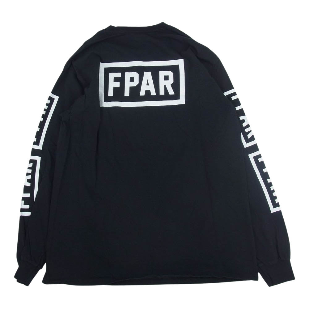 フォーティーパーセントアゲインストライツ FPAR ロゴ プリント ロングスリーブ 長袖 Tシャツ ロンT ブラック系 M【中古】